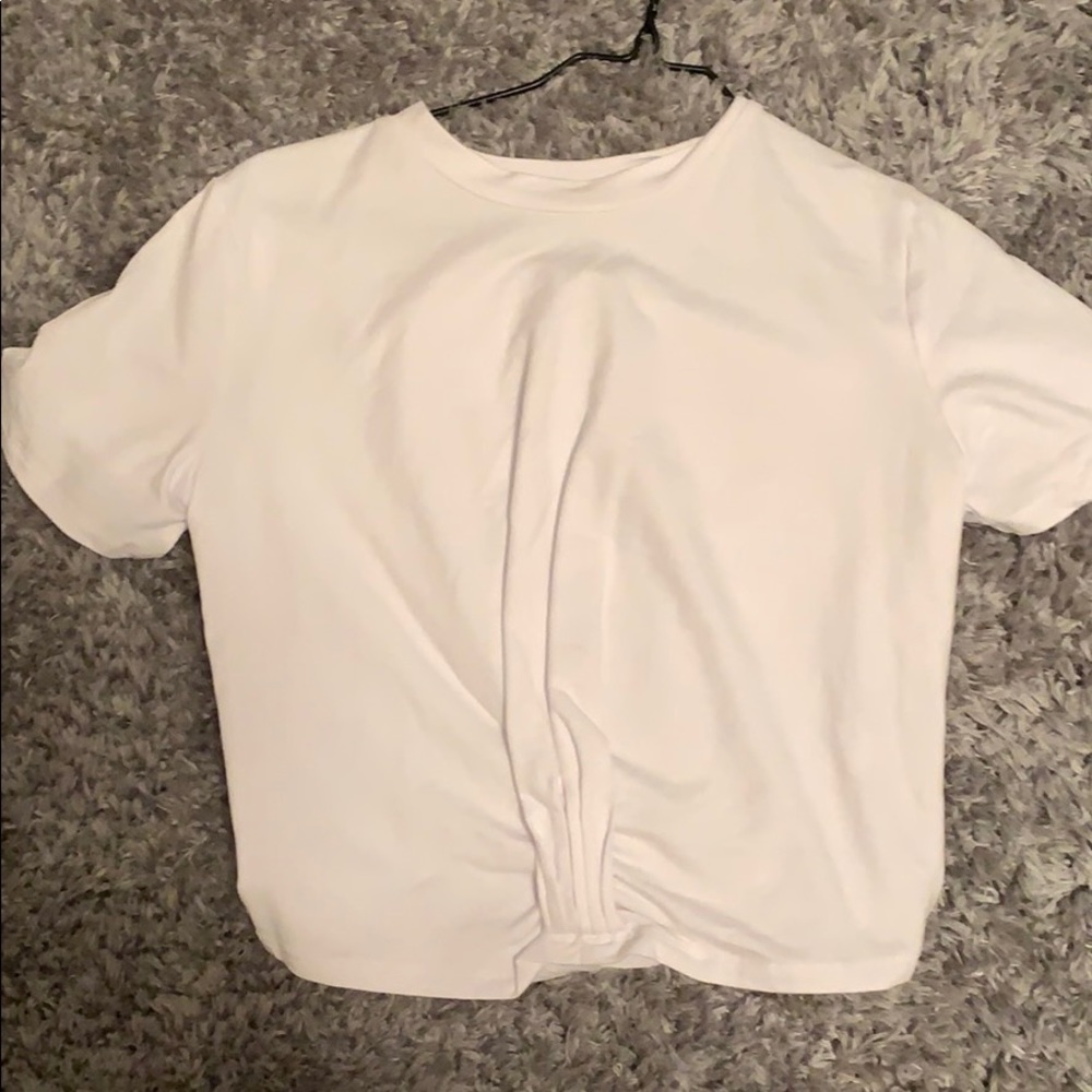 White crop top